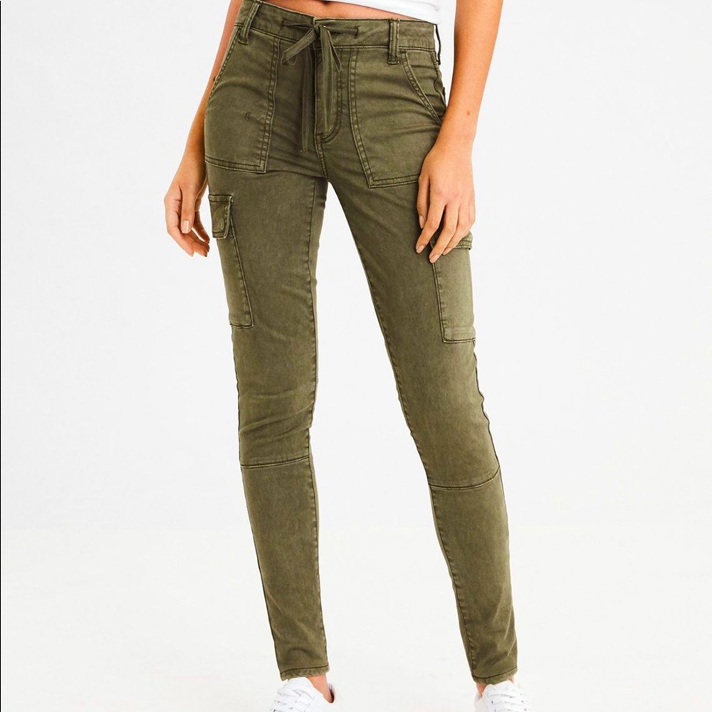 American Eagle Hi-Rise Gray Jegging